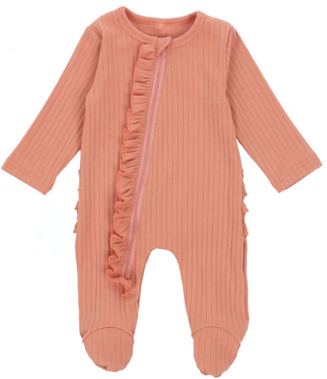 Baby Rompers  Autumn Winter Boys Girls Long Sleeve Jumpsuit Romper Toddler Baby Solid Clothes Bebes Romper