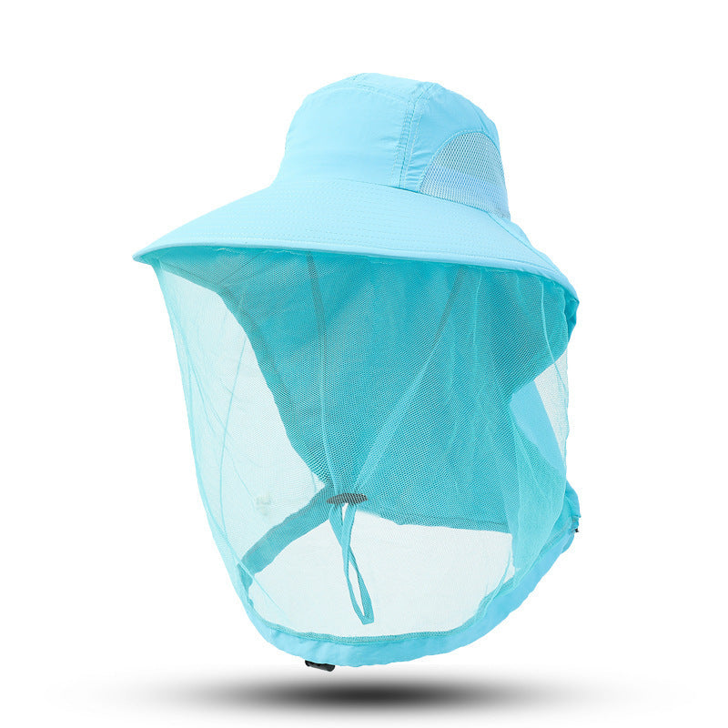 Outdoor Sun Protection Hat Large Brim Sun Protection Mesh