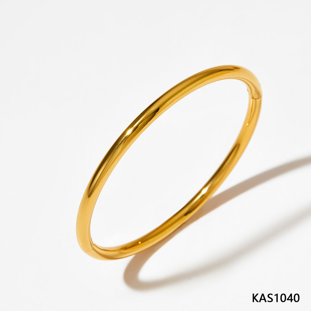 Stainless Steel Bracelet Electroplating Simple Style - BabynBeauty