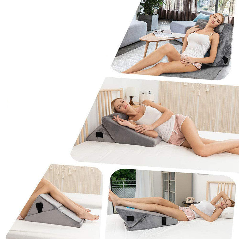 Multifunctional Triangular Wedge Pillow Nursing Pad Waist Cushion