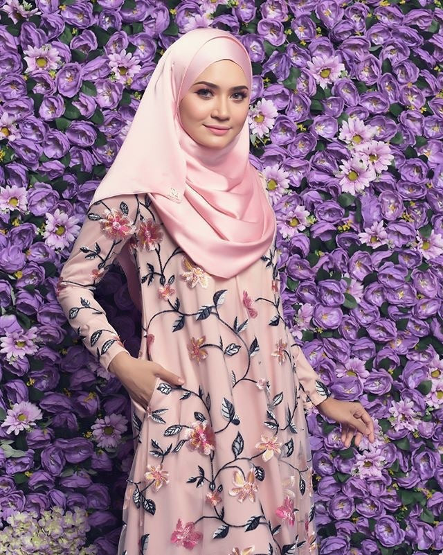 Embroidered Mesh Middle East Turkey Dress - BabynBeauty