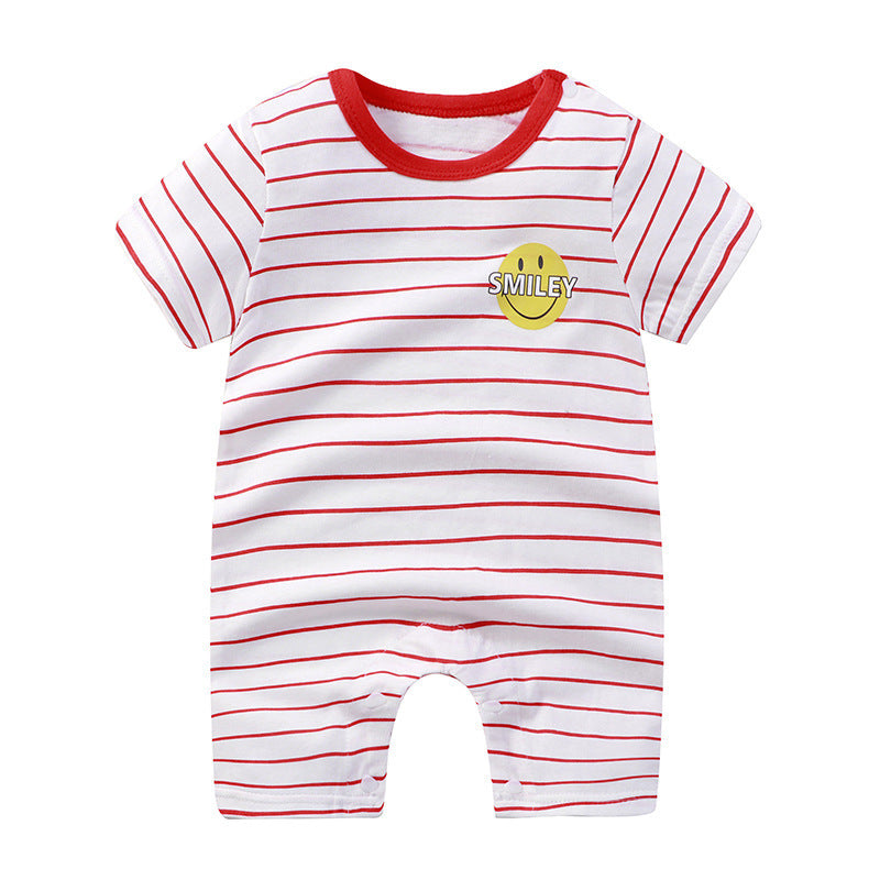 Baby Jumpsuit Purified Cotton Thin Short Sleeve Newborn Rompers