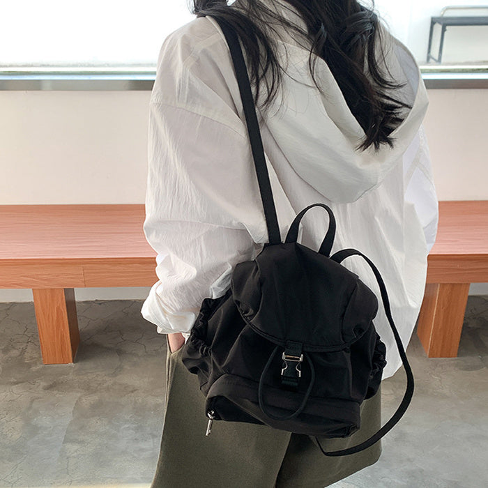 Simple Small Backpack Nylon Fashion Casual Schoolbag