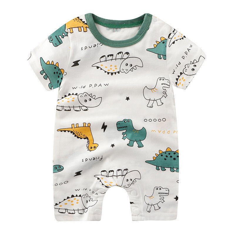 Baby Jumpsuit Purified Cotton Thin Short Sleeve Newborn Rompers