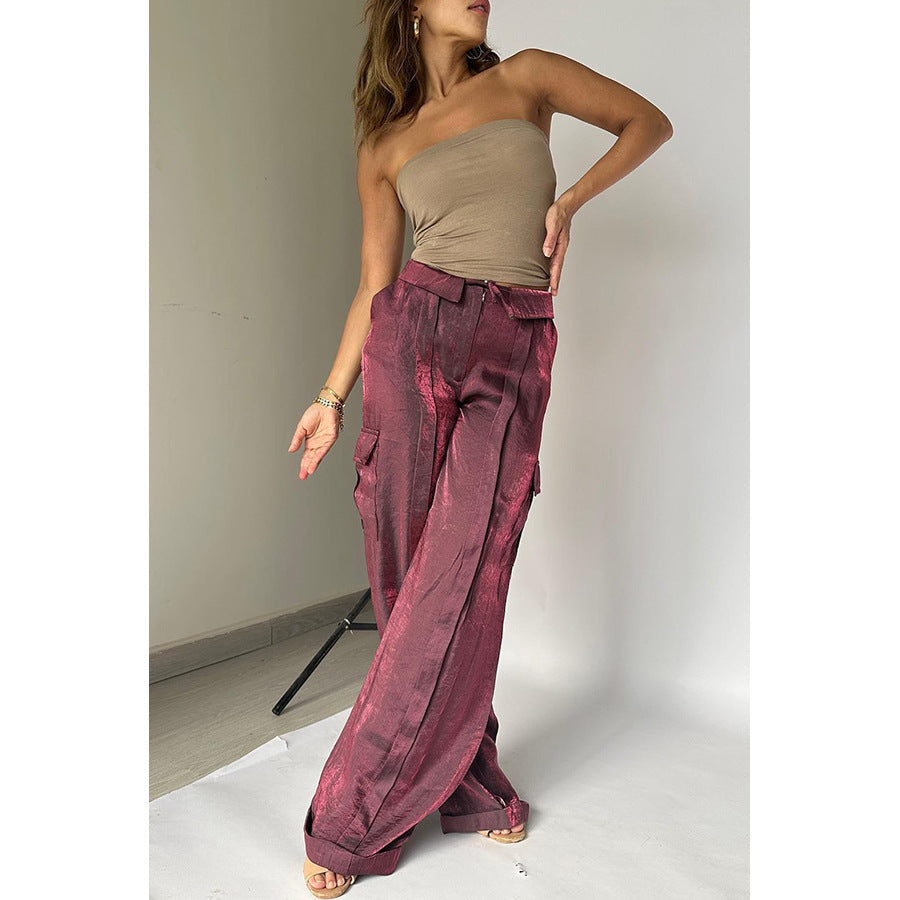 Loose Zip Multicolor Vacation Trousers