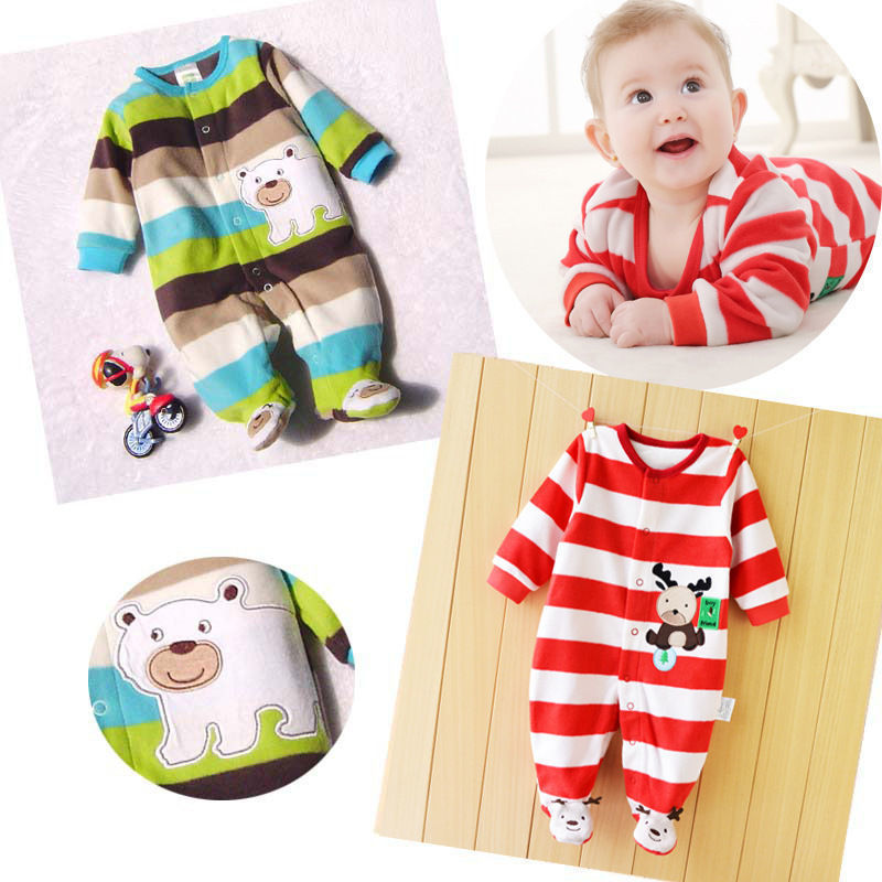 Baby Jumpsuit Baby Rompers Long Sleeve Polar Fleece