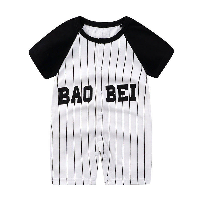 Baby Jumpsuit Purified Cotton Thin Short Sleeve Newborn Rompers
