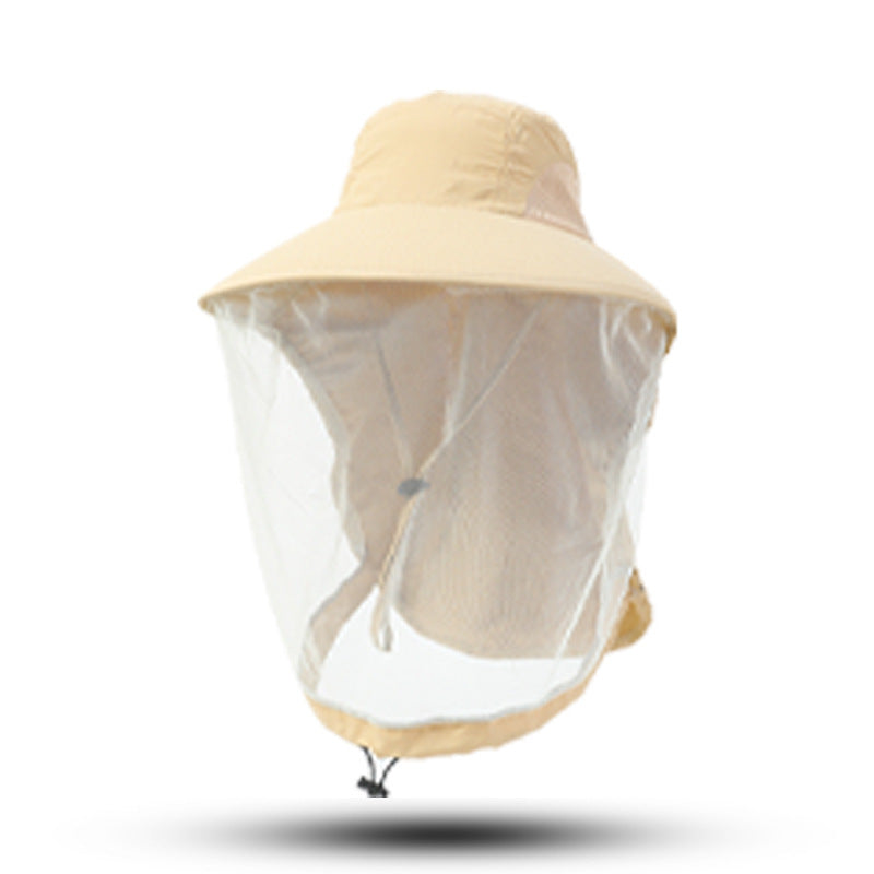 Outdoor Sun Protection Hat Large Brim Sun Protection Mesh