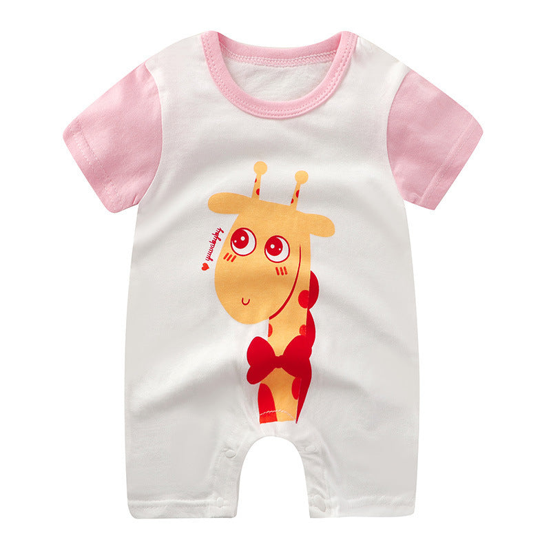 Baby Jumpsuit Purified Cotton Thin Short Sleeve Newborn Rompers
