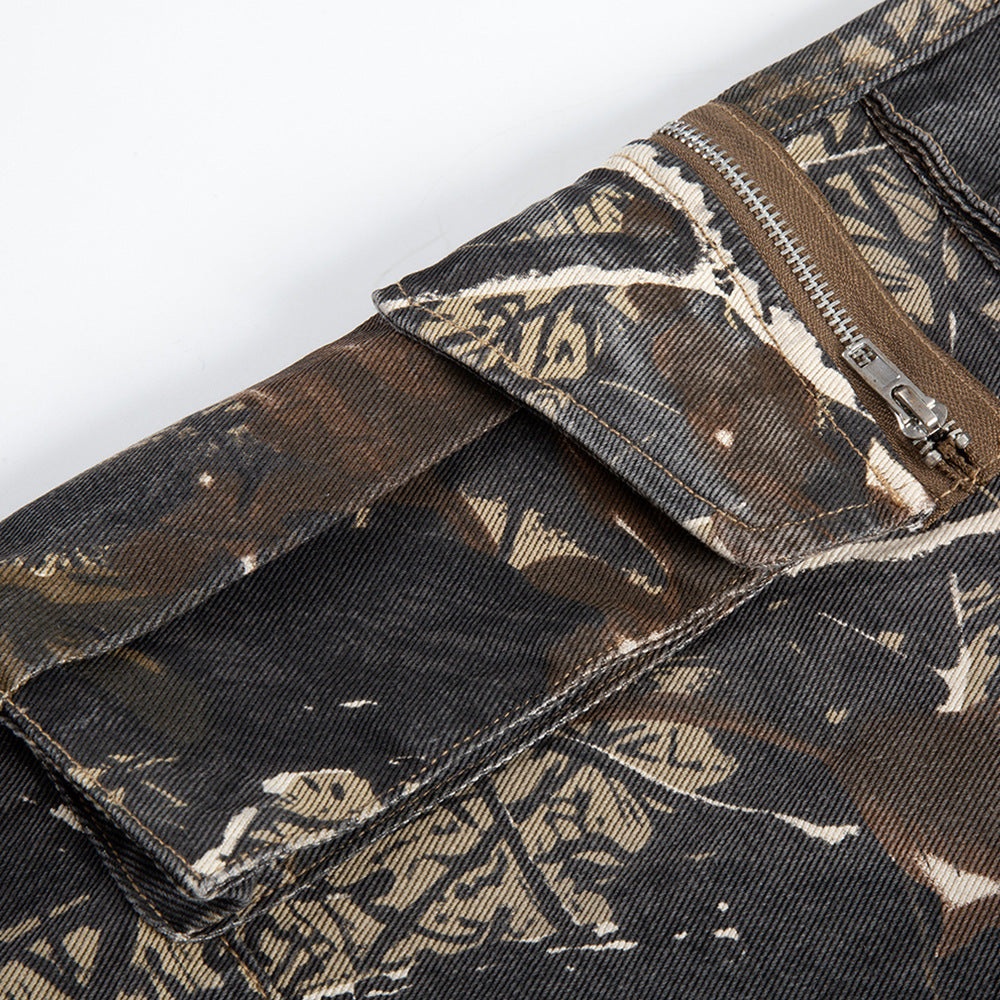 Jungle Camouflage Workwear Trousers Men - BabynBeauty