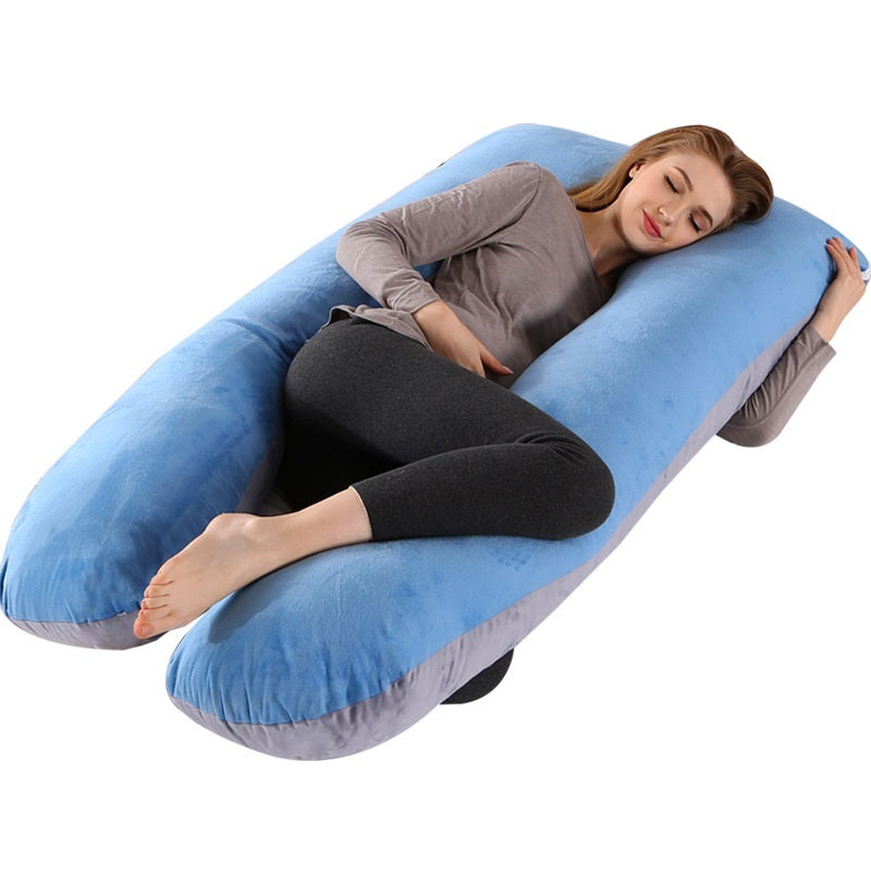 U-shaped Pillow For Pregnant Women Multifunctional Side Pillow, Detachable And Washable Nursing Pillow