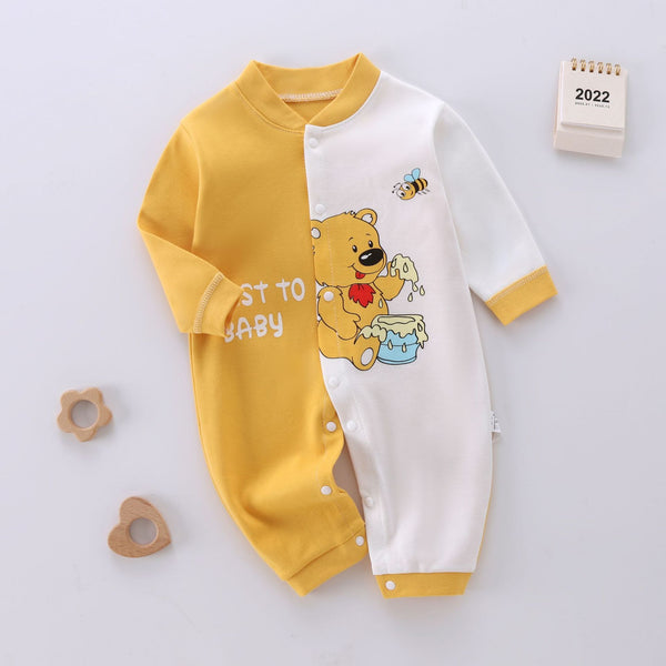 Spring And Autumn Baby Jumpsuit Pure Cotton Rompers - BabynBeauty