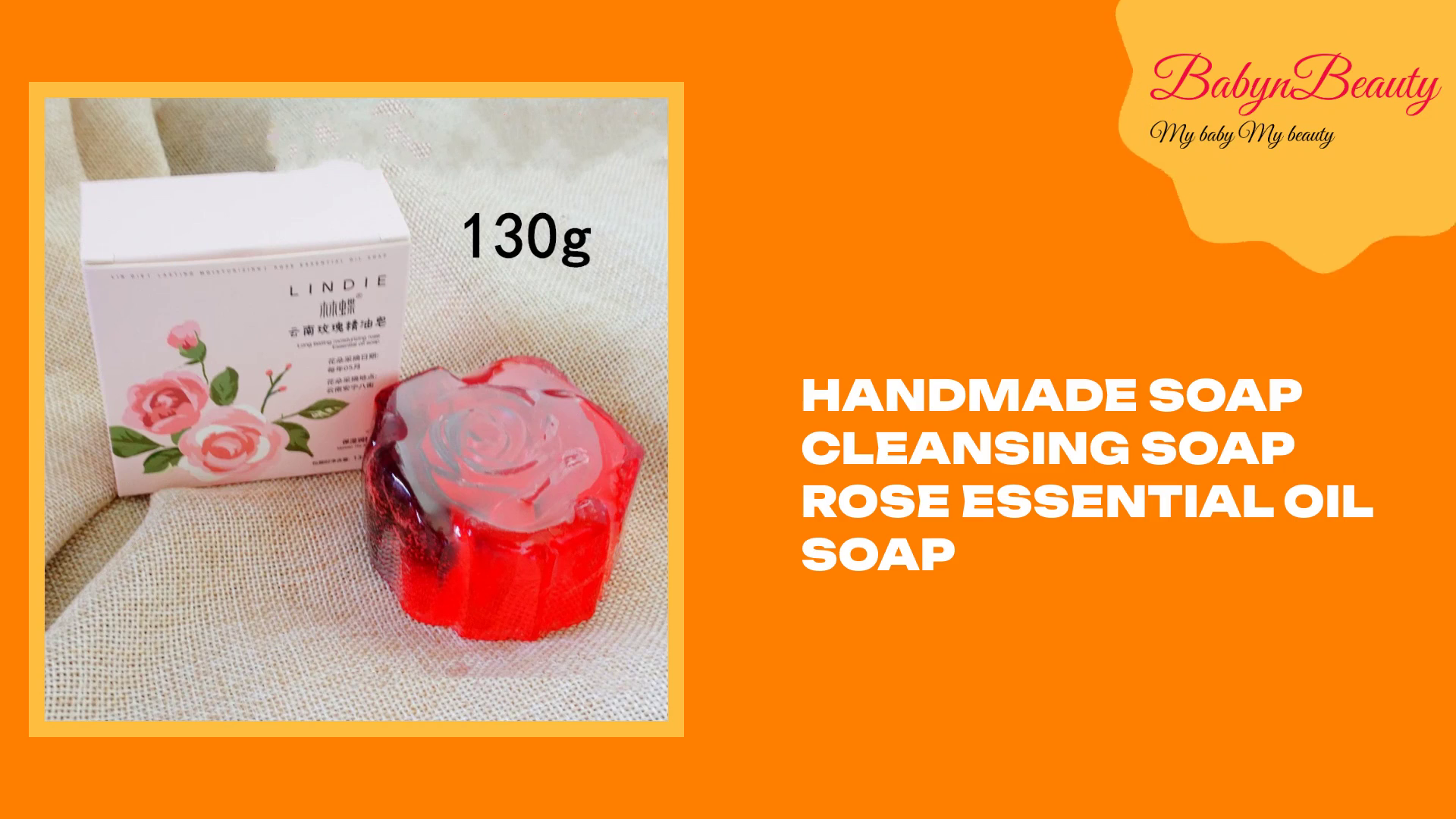 Handmade Soap Cleansing Soap Rose Essential Oil Soap by@Outfy